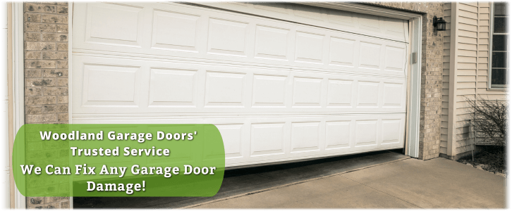 Garage Door Off Track In Woodland